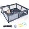 Gymax Extra Large Baby Playpen Safety Baby Play Yard w/ 50 Ocean Balls and 4 Handles